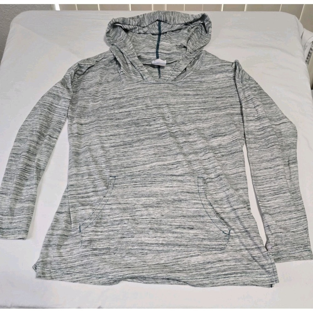 Columbia Women's Pullover Thin Hoodie Gray Pockets‎